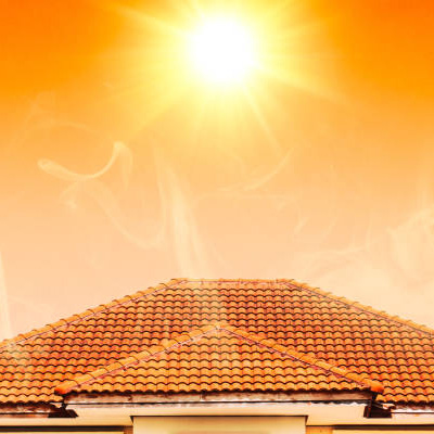 hot summer roof