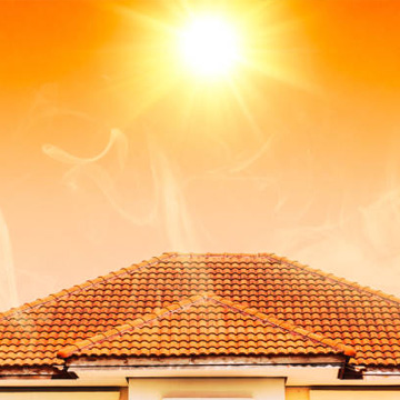 hot summer roof