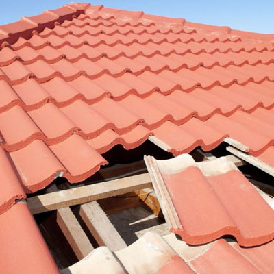 Damage caused by a storm