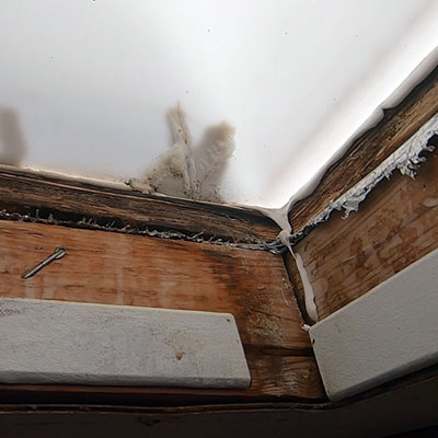Why Skylights and Roof Windows Often Leak - Temporary repair to skylight