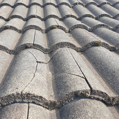 How Often Should a Tile Roof Be Inspected - Cracked roof tiles